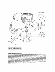 Page D Diagram and Parts List for 917204010  Craftsman Lawn Tractor