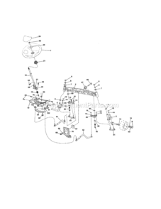Page E Diagram and Parts List for 917204010  Craftsman Lawn Tractor
