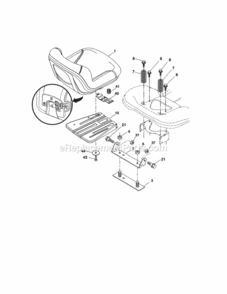 Part Location Diagram of 586507701 Craftsman Seat.Tc153.B