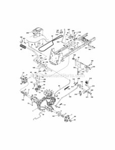 Page C Diagram and Parts List for 917204030  Craftsman Lawn Tractor