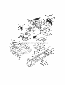 Page B Diagram and Parts List for 917204040  Craftsman Lawn Tractor
