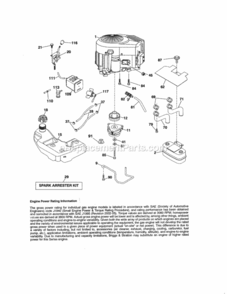 Part Location Diagram of 420723 Craftsman Tank Fuel Assembly