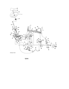 Page E Diagram and Parts List for 917204040  Craftsman Lawn Tractor
