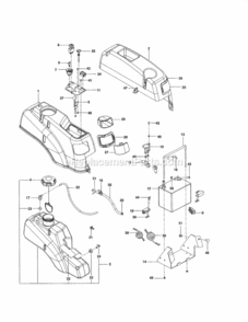 Page D Diagram and Parts List for 917204130  Craftsman Lawn Tractor