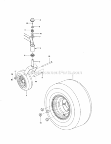 Page G Diagram and Parts List for 917204130  Craftsman Lawn Tractor