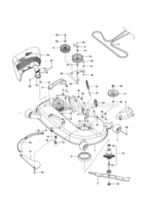 Page H Diagram and Parts List for 917204130  Craftsman Lawn Tractor