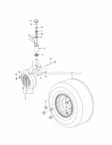 Page G Diagram and Parts List for 917204140  Craftsman Lawn Tractor