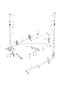 Part Location Diagram of 574216602 Husqvarna SHAFT, LIFT