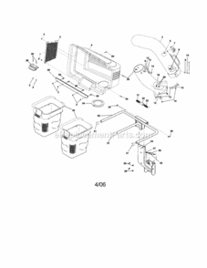 Page A Diagram and Parts List for 917248910  Craftsman Lawn Tractor Accessories