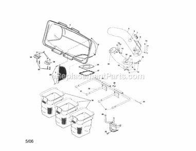 Page A Diagram and Parts List for 917248940  Craftsman Lawn Tractor Accessories