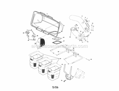 Page A Diagram and Parts List for 917248950  Craftsman Lawn Tractor Accessories