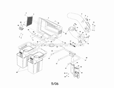 Page A Diagram and Parts List for 917248970  Craftsman Lawn Tractor Accessories