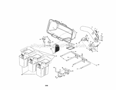 Page A Diagram and Parts List for 917248980  Craftsman Lawn Tractor Accessories