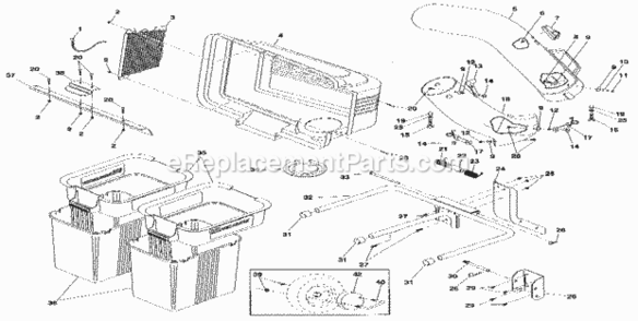 Page A Diagram and Parts List for 917249110  Craftsman Lawn Tractor Accessories