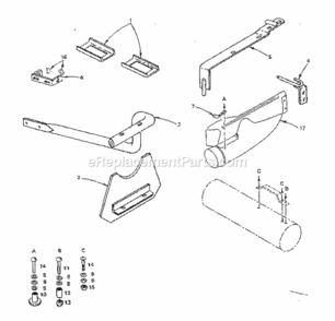 Page B Diagram and Parts List for 917249390  Craftsman Lawn Tractor Accessories
