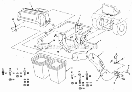 Page A Diagram and Parts List for 917249400  Craftsman Lawn Tractor Accessories