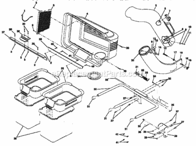 Page A Diagram and Parts List for 917249483  Craftsman Lawn Tractor Accessories
