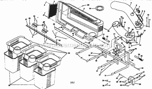 Part Location Diagram of 583674901 Craftsman Frame Assembly