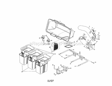 Page A Diagram and Parts List for 917249662  Craftsman Lawn Tractor Accessories