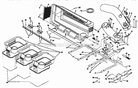 Page A Diagram and Parts List for 917249670  Craftsman Lawn Tractor Accessories