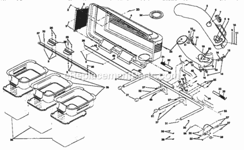 Page A Diagram and Parts List for 917249680  Craftsman Lawn Tractor Accessories