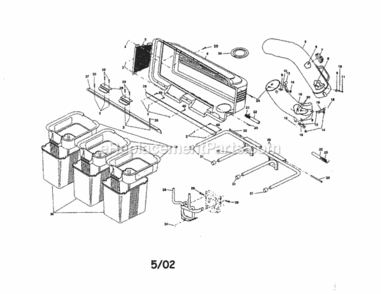 Page A Diagram and Parts List for 917249890  Craftsman Lawn Tractor Accessories