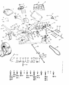 Page A Diagram and Parts List for 91725000  Craftsman Lawn Tractor