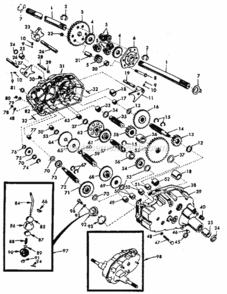 Part Location Diagram of 122420X Craftsman Transaxle