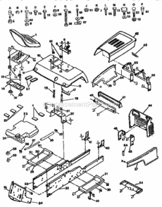 Part Location Diagram of 136532 Craftsman Bumper