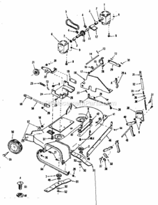 Page A Diagram and Parts List for 917250121  Craftsman Lawn Mower