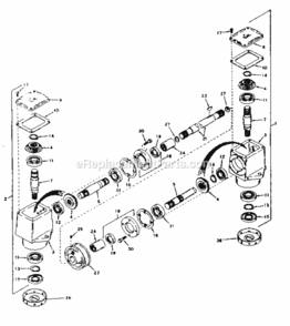 Page B Diagram and Parts List for 917250121  Craftsman Lawn Mower