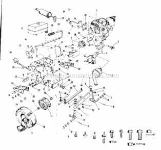 Page A Diagram and Parts List for 91725020  Craftsman Lawn Tractor