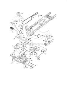 Page C Diagram and Parts List for 917250221  Craftsman Lawn Tractor