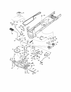 Page C Diagram and Parts List for 917250222  Craftsman Lawn Tractor