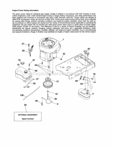 Page D Diagram and Parts List for 917250222  Craftsman Lawn Tractor
