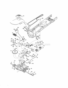 Page C Diagram and Parts List for 917250231  Craftsman Lawn Tractor