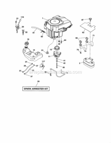 Part Location Diagram of 583216101 Craftsman Pulley Assembly