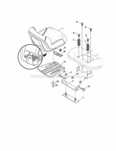 Part Location Diagram of 583407801 Craftsman Seat