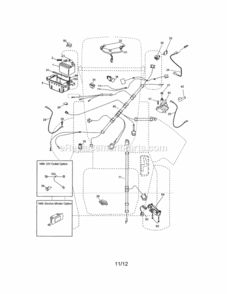 Page A Diagram and Parts List for 917250241  Craftsman Lawn Tractor