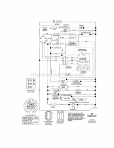 Page K Diagram and Parts List for 917250250  Craftsman Lawn Tractor