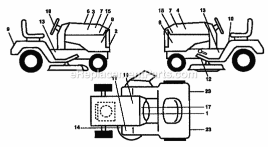 Page A Diagram and Parts List for 917250260  Craftsman Lawn Tractor