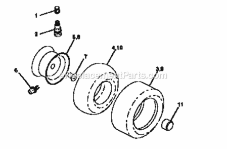 Page B Diagram and Parts List for 917250260  Craftsman Lawn Tractor