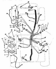 Page C Diagram and Parts List for 917250260  Craftsman Lawn Tractor