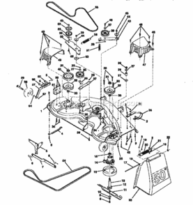 Page J Diagram and Parts List for 917250261  Craftsman Lawn Tractor