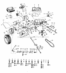Part Location Diagram of 626A330 Craftsman Throttle Control