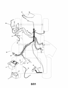 Page A Diagram and Parts List for 917250370  Craftsman Lawn Tractor
