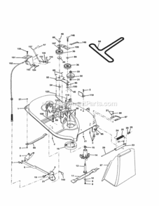 Page J Diagram and Parts List for 917250370  Craftsman Lawn Tractor