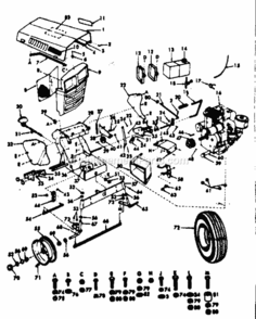 Page A Diagram and Parts List for 91725041  Craftsman Lawn Tractor