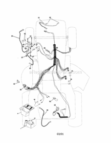 Page A Diagram and Parts List for 917250420  Craftsman Lawn Tractor