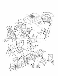 Page B Diagram and Parts List for 917250420  Craftsman Lawn Tractor